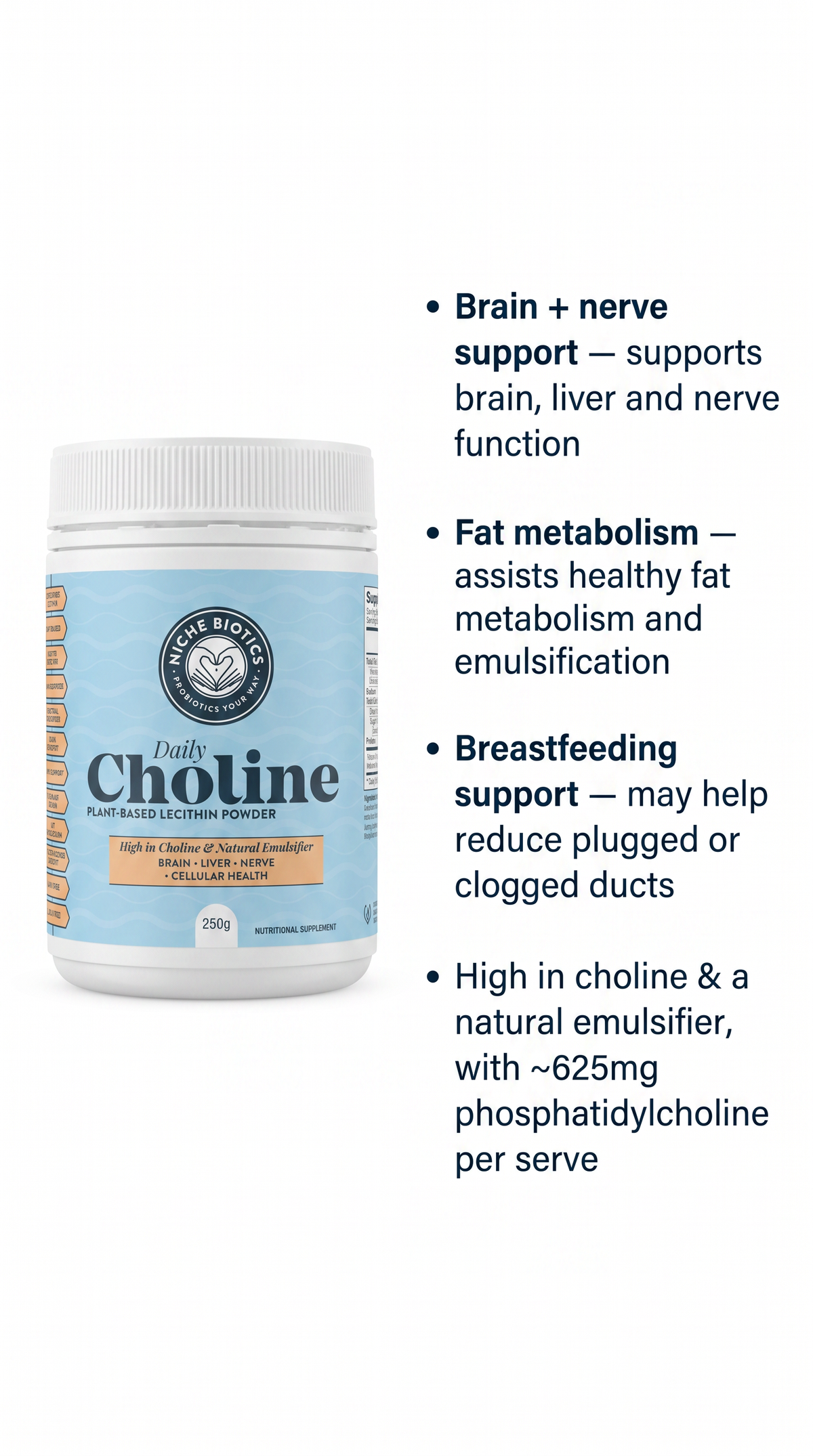 Daily Choline — Plant-Based Sunflower Lecithin Powder