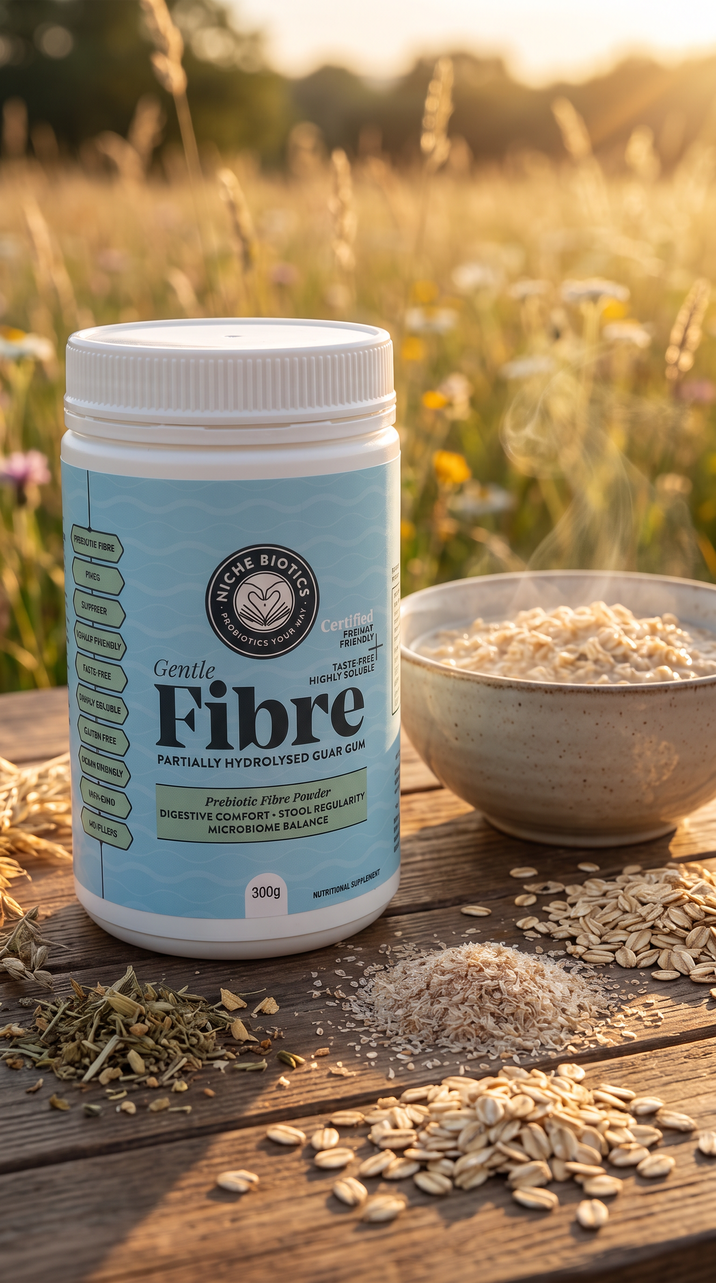 Gentle Fibre — Prebiotic PHGG (Sunfiber®) Powder