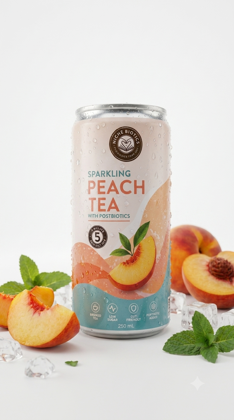 Sparkling Peach Iced Tea